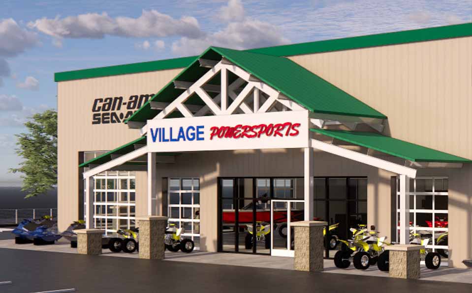 Rendered view of Village Powersports